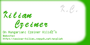 kilian czeiner business card